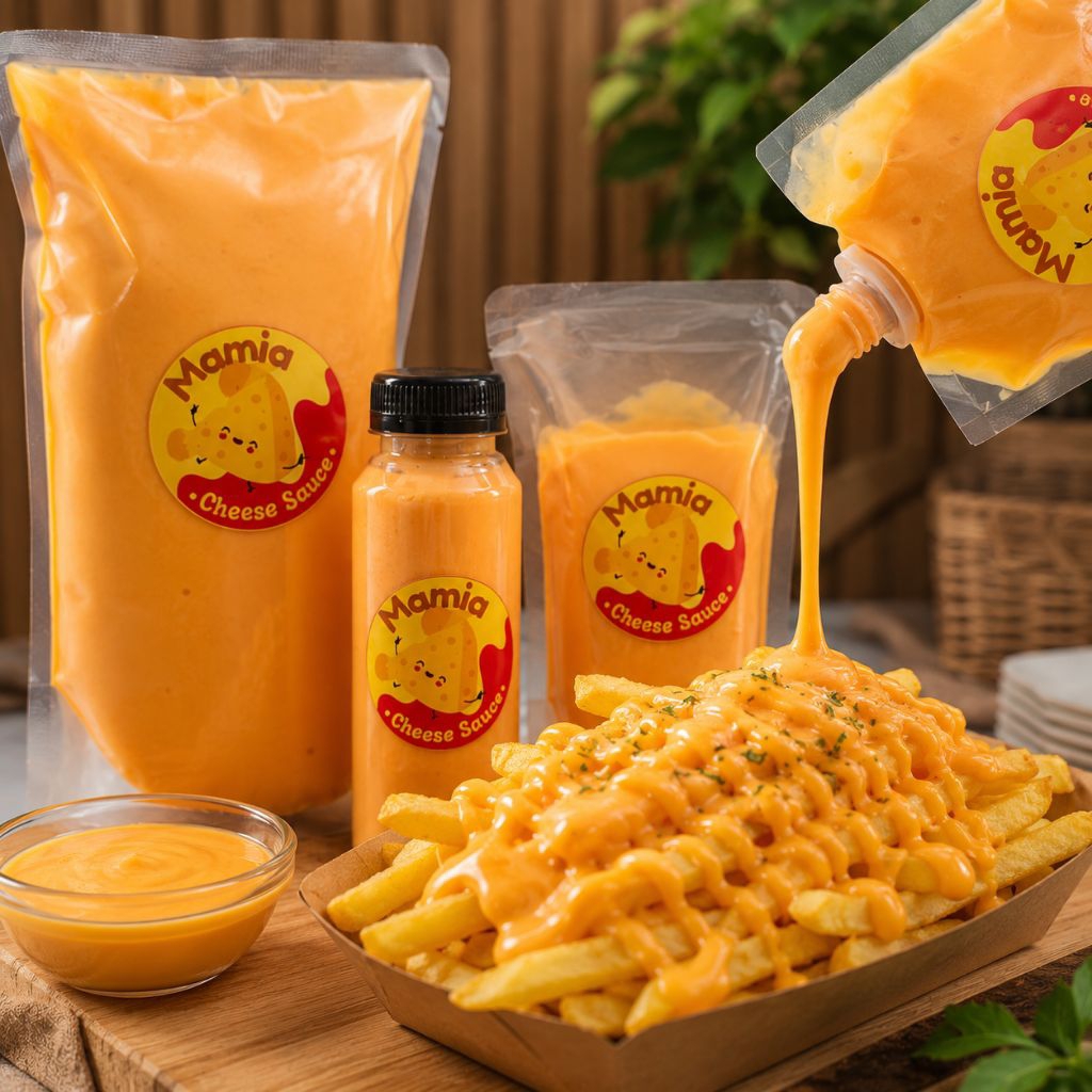 cheese sauce, saus keju kental, saus richeese 250ml, saus keju creamy gurih