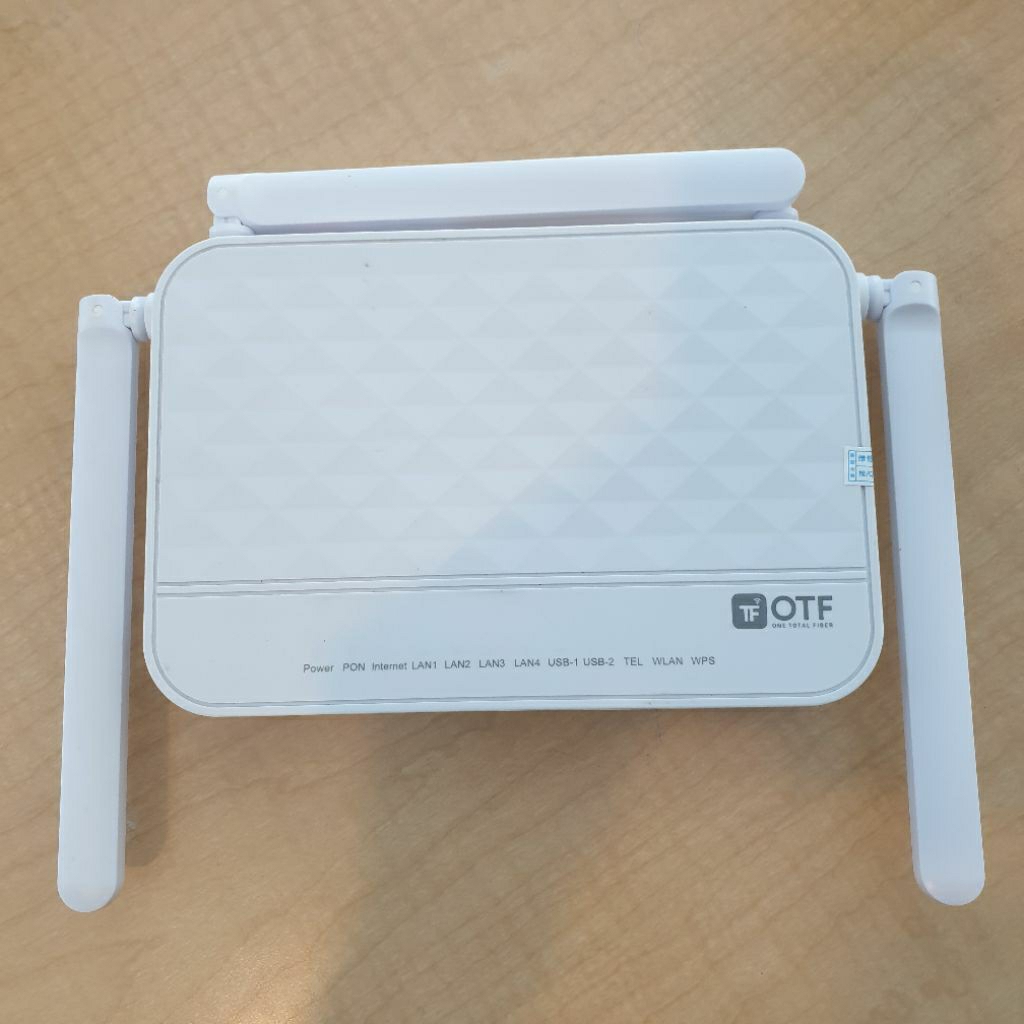router otf tf 525g xpon ont dual band port biru