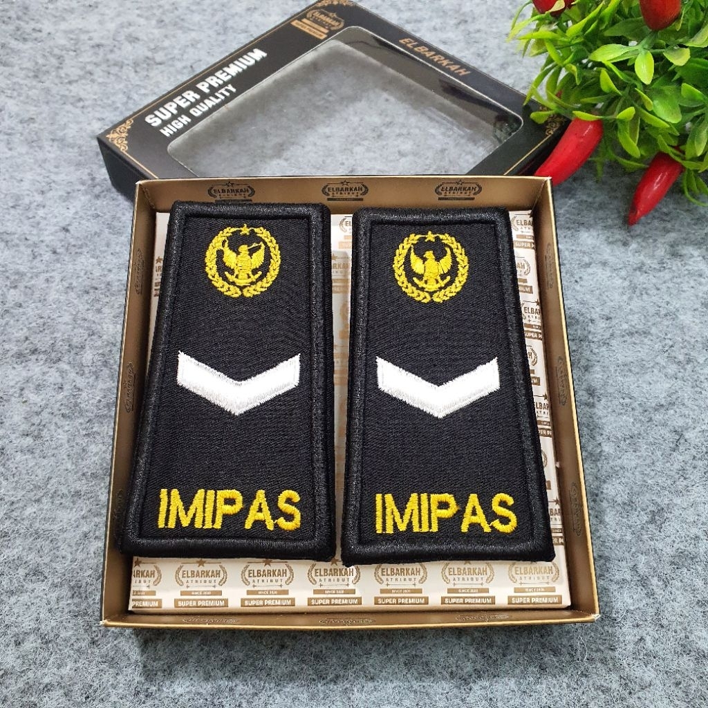 PANGKAT PDH IMIPAS 2A FULL BORDIR TIMBUL TERBARU ATRIBUT KEMENIMIPAS / LAPAS / IMIGRASI / POLUSPAS /