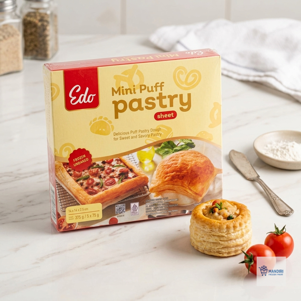 Edo Puff Pastry Sheet 375gram / Zuppa Soup / Frozen Beku Instant