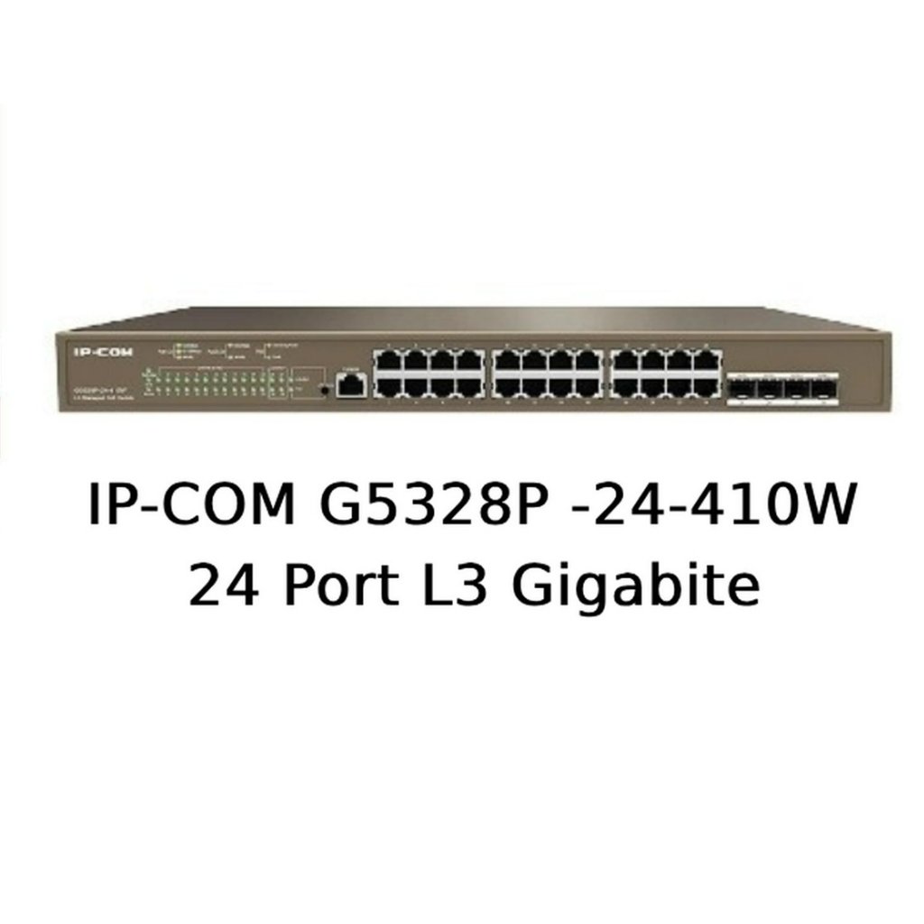 IP-COM IPCOM G5328P -24-410W 24 Port L3 Gigabite ( SETARA TEG5328P )
