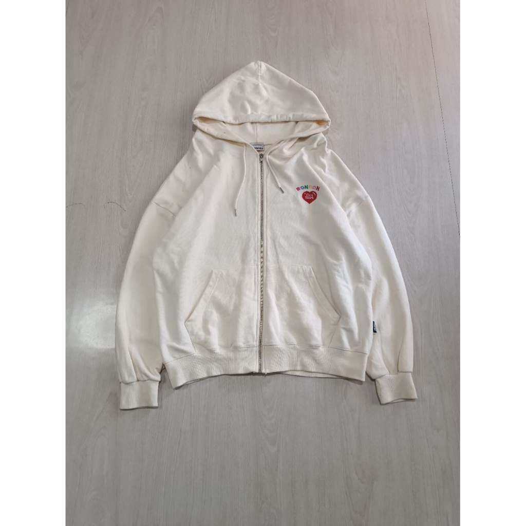 RONRON ZIPPER HOODIE KOREAN STREETWEAR