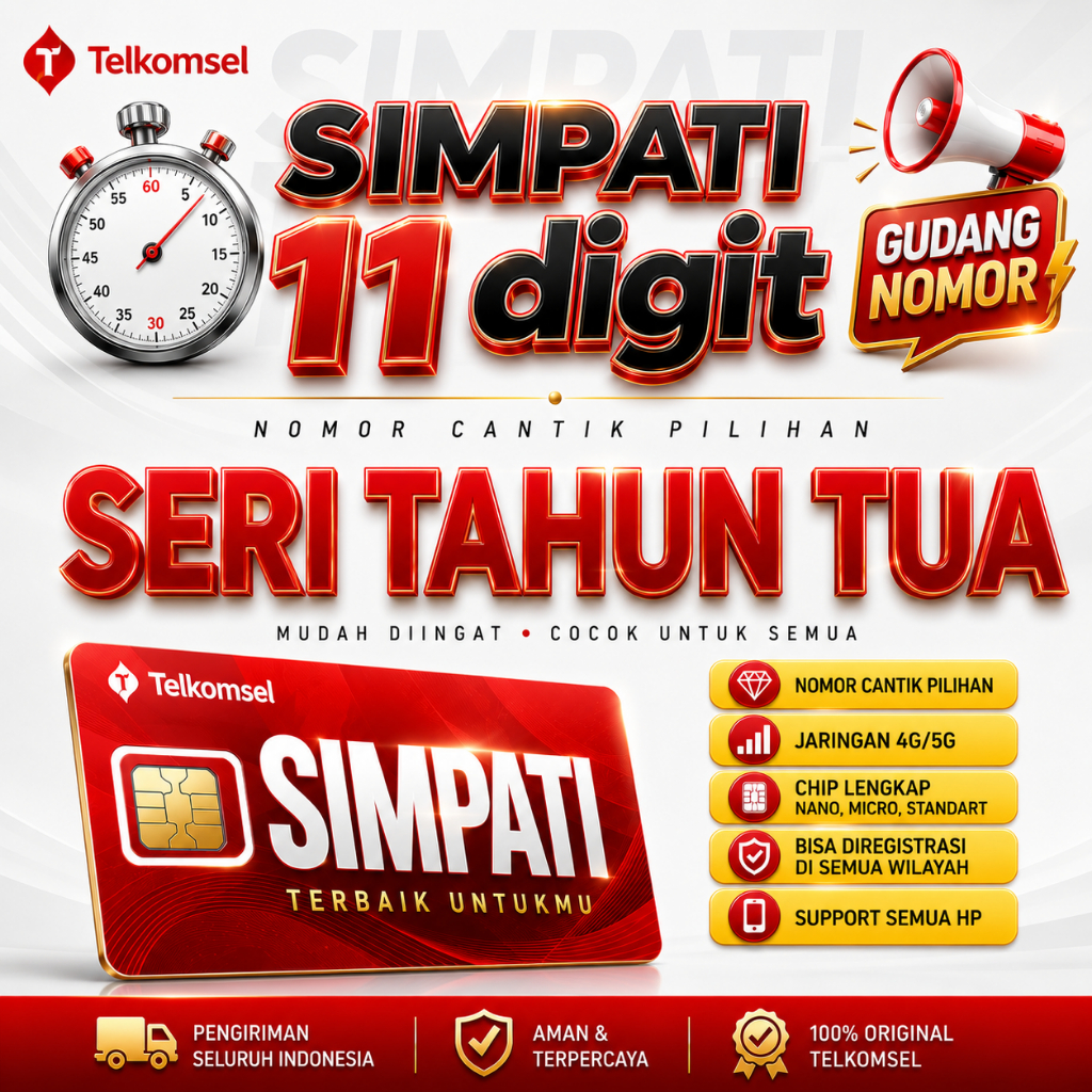 Nomor Cantik Telkomsel 11 Digit SIMPATI 11 DIGIT Nomer Cantik Simpati Telkomsel 11 Angka Simpati 11 