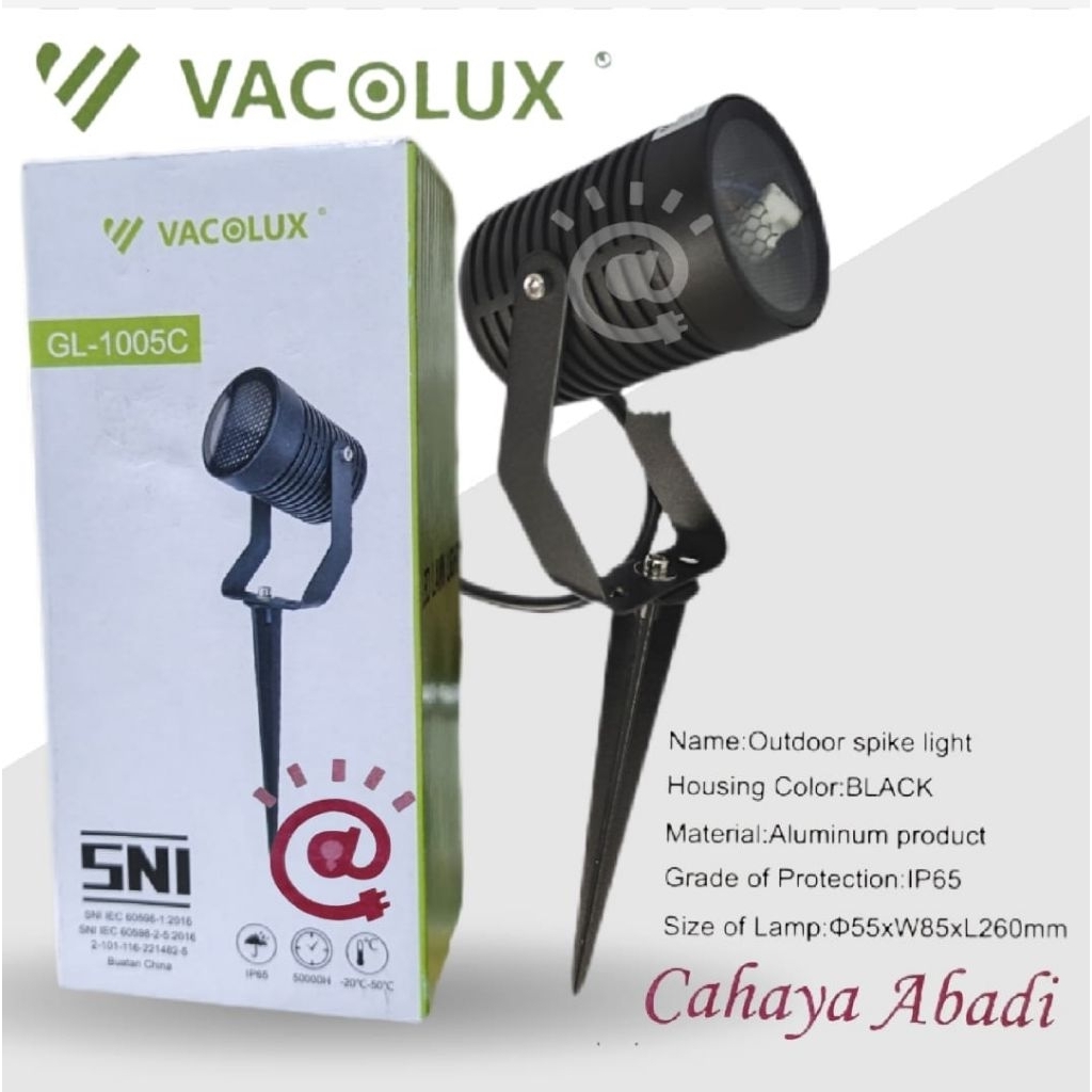 VACOLUX Housing Fitting Lampu Taman Tancap GL-1005C GL1005C / Outdoor Spike Light