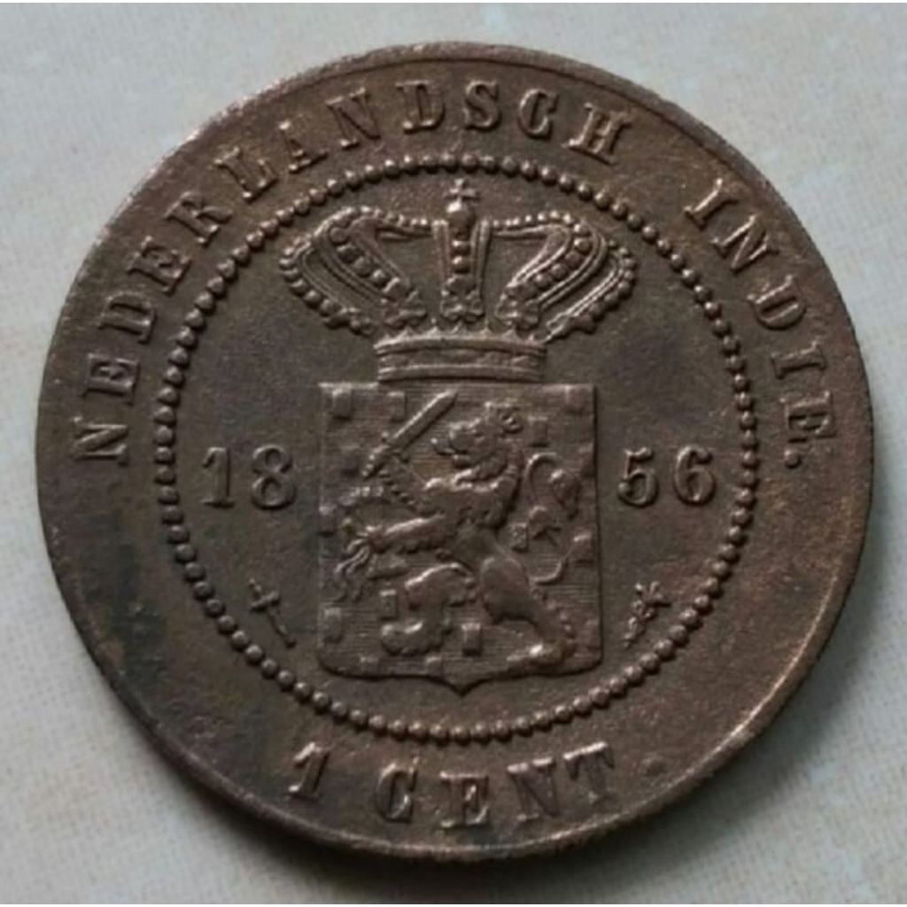 Koin tembaga 1 Cent kuno dari era Hindia Belanda Tahun 1800-an Dikirim Acak Belanda Souvenir Mahar K