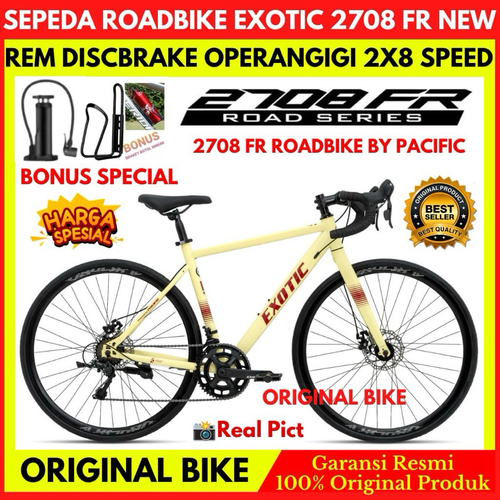 Sepeda Roadbike 700c Exotic 2708 FR/Celcius Luxe Terbaru