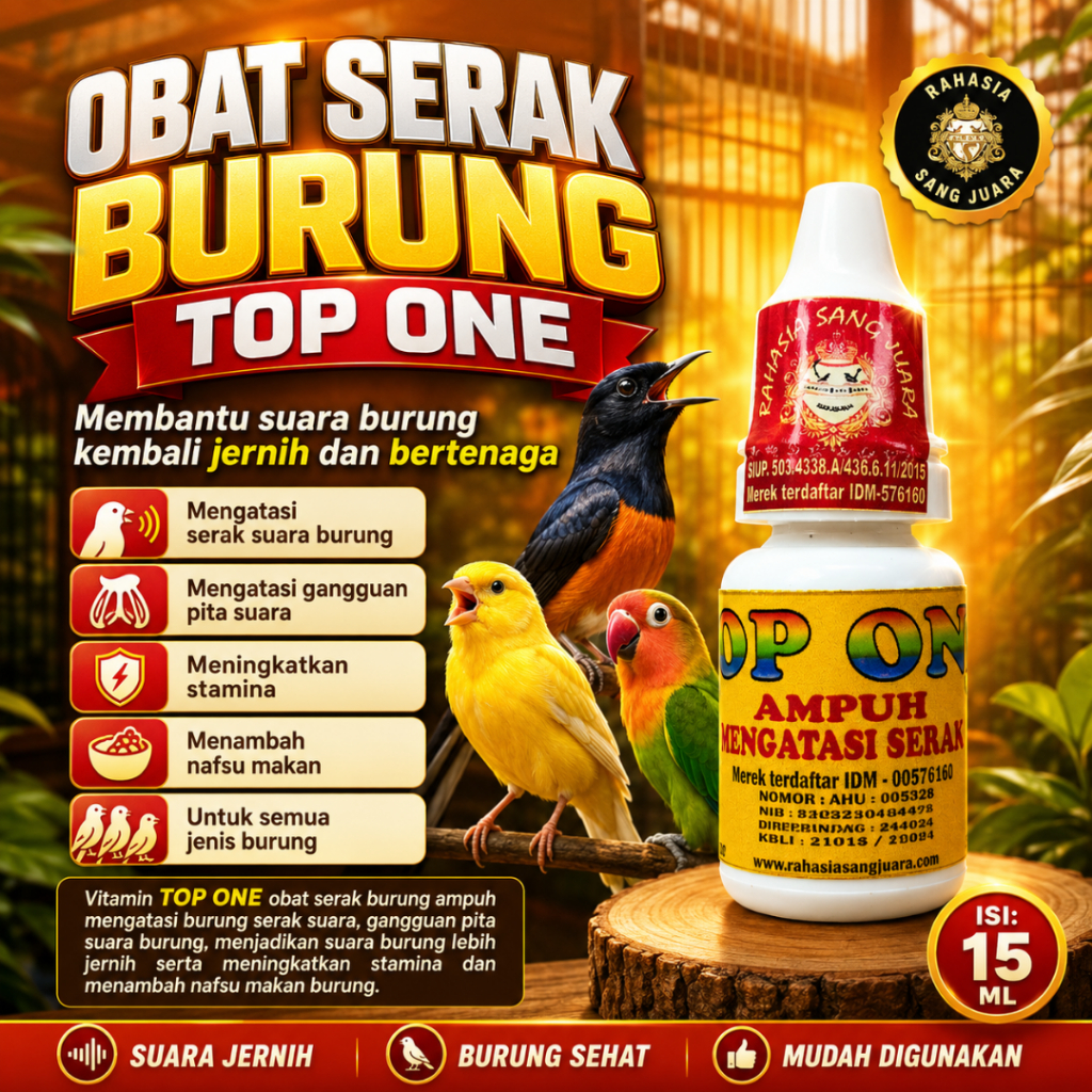 OBAT SERAK BURUNG MURAI BATU KENARI PERKUTUT CUCAK IJO AMPUH MENGATASI BURUNG SERAK SUARA