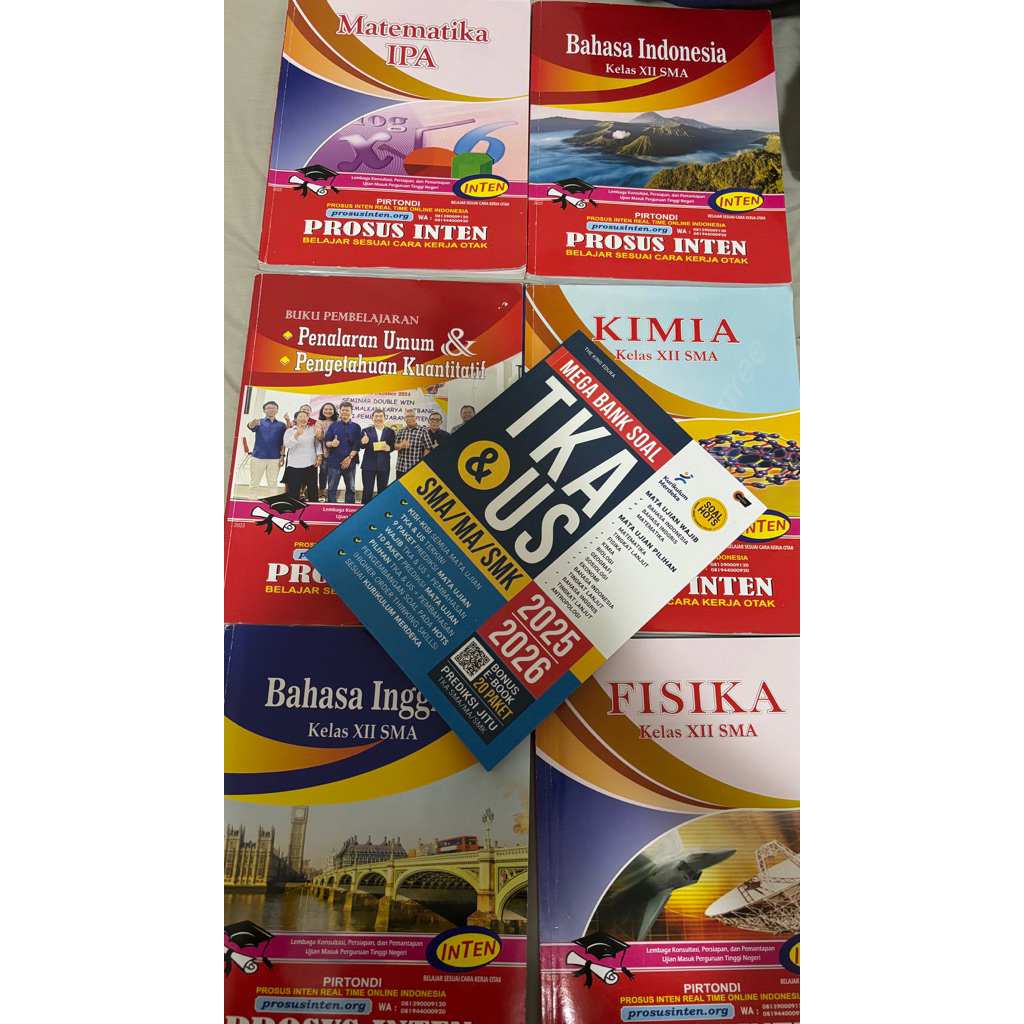preloved buku inten mapel & buku progress snbt tka erlangga the king