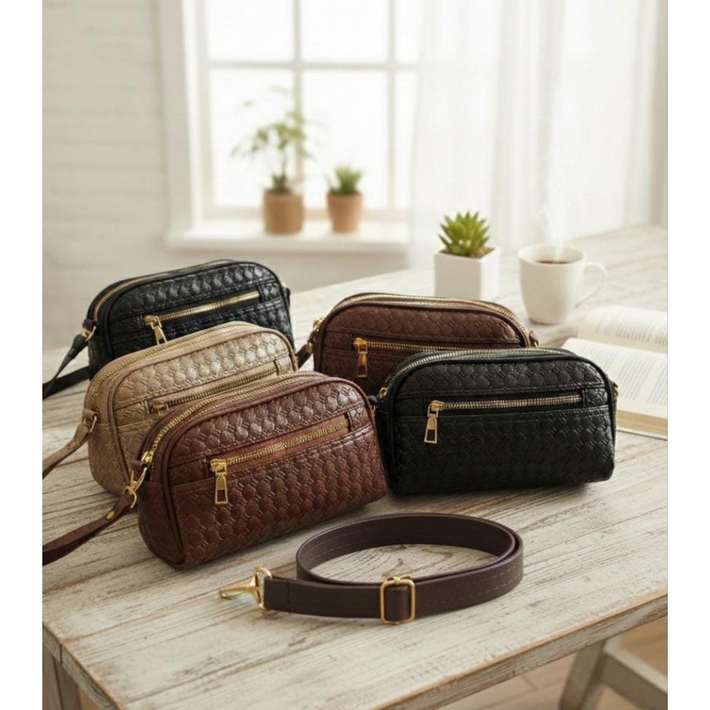 TAS KERANG ANYAM LACE / BRONZE LACE BAG / TAS ANYAM BROZE LACE