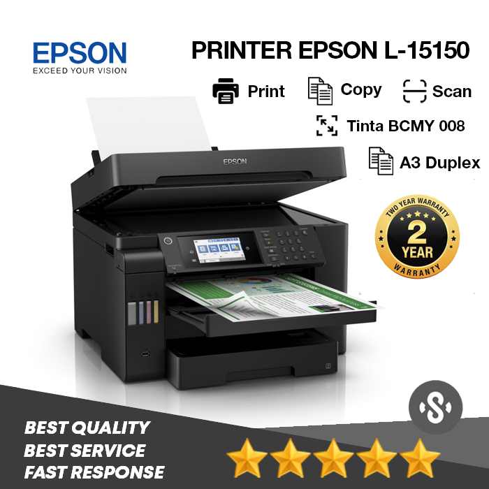 PRINTER EPSON L15150 L-15150 L 15150 A3 DUPLEX PIGMENT PRINT SCAN COPY
