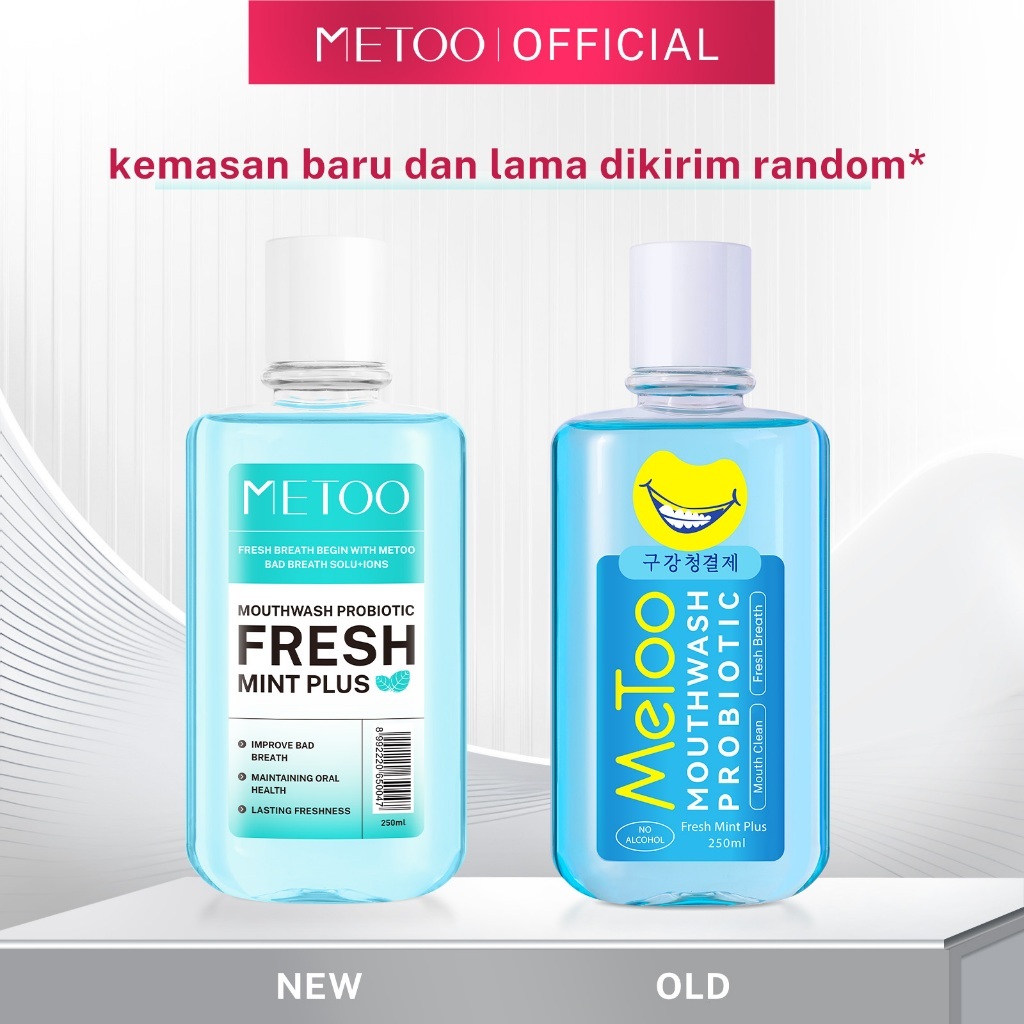 METOO -  BPOM Pemutih Gigi  Instant Teeth whitening MeToo Mouthwash Fresh Mint | Metoo Mouthwash