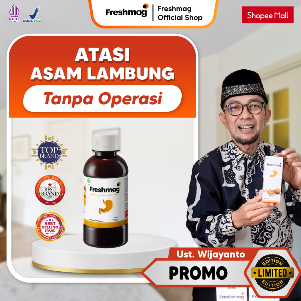 FRESHMAG Madu Lambung - Solusi Cepat dan Tepat Untuk Asam Lambung dan Maag Radang Lambung Infeksi La