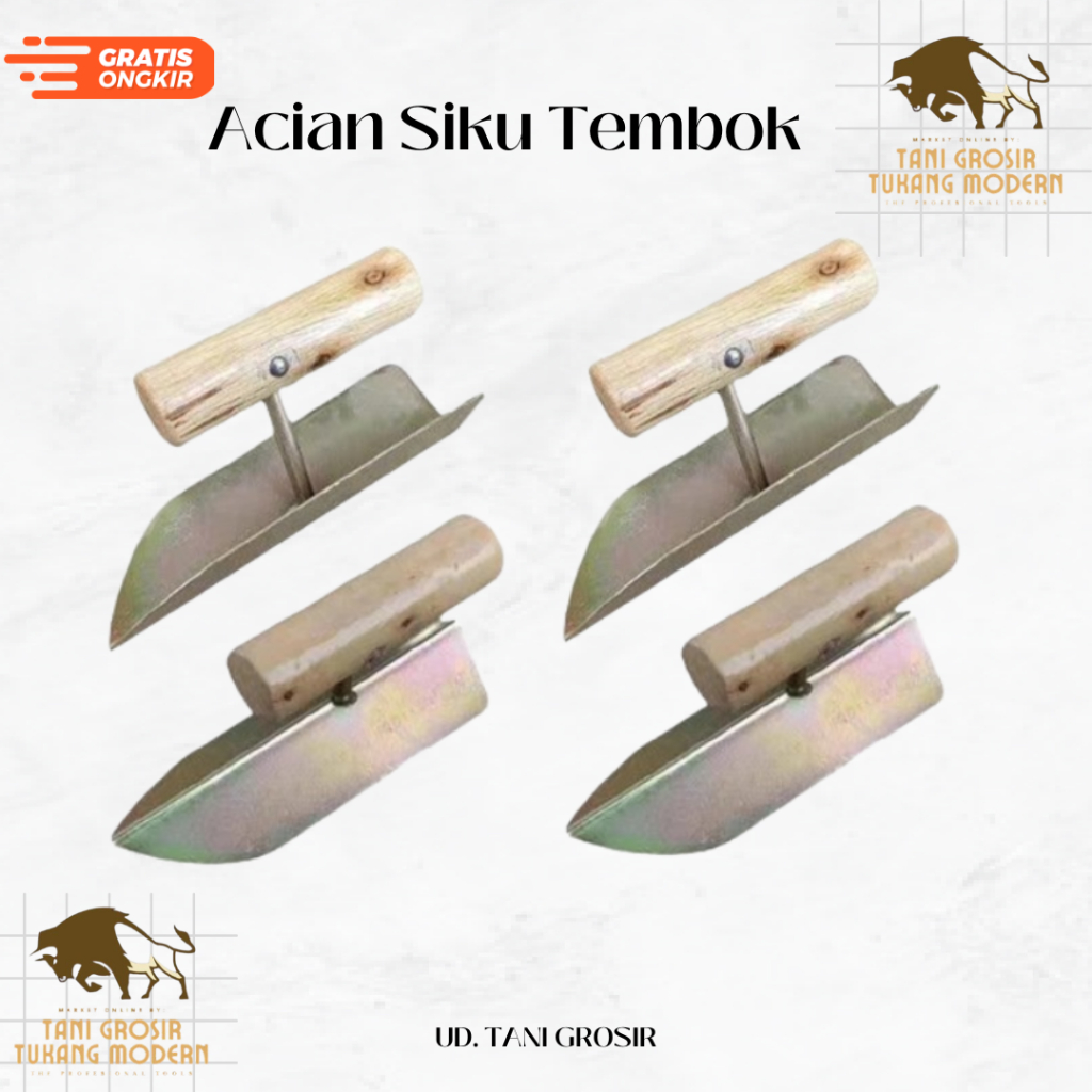 Acian Siku Tembok Trowel Sudut Wall Scraper trowel stainless Menyelesaikan alat konstruksi Concave/C
