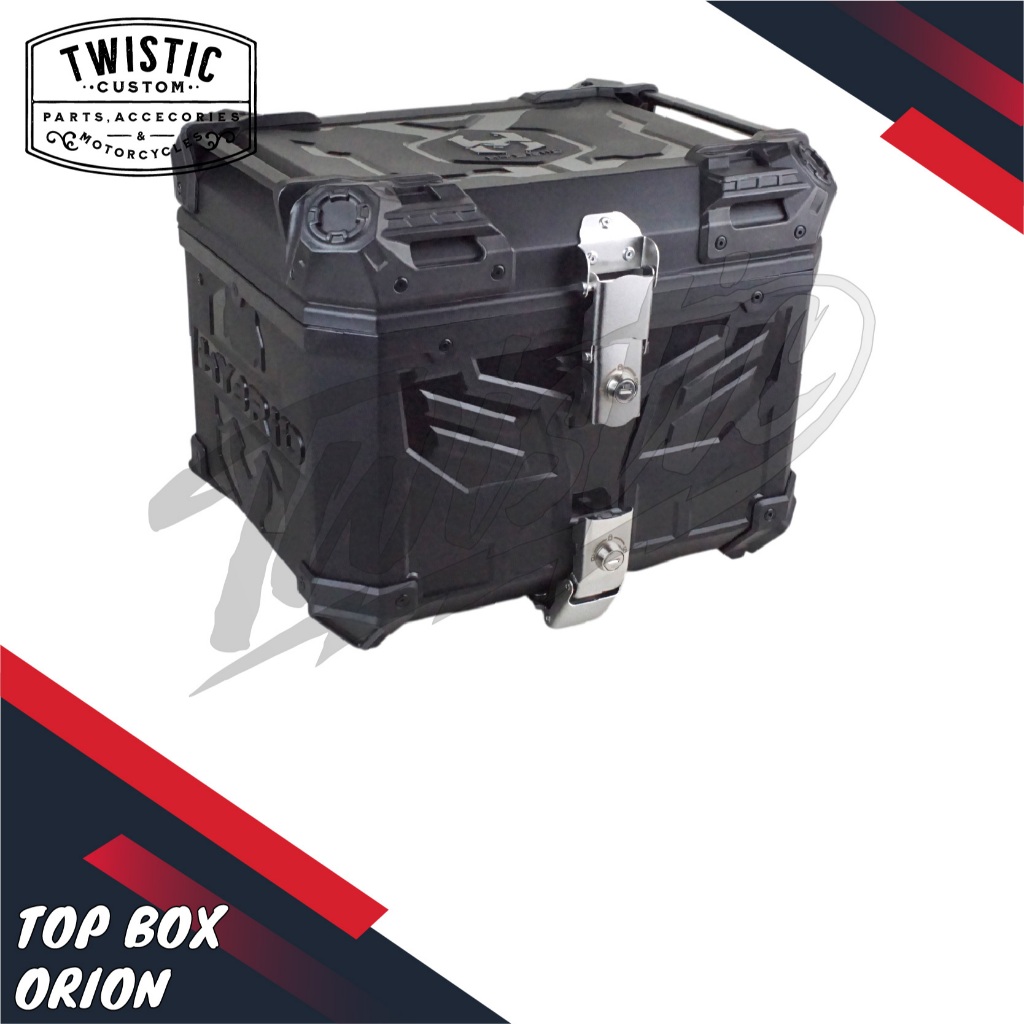 Top Box Pannier Tas Boks Bagasi Box Belakang Orion 45L 45 Liter Motor Himalayan Scram Guerilla 450 R