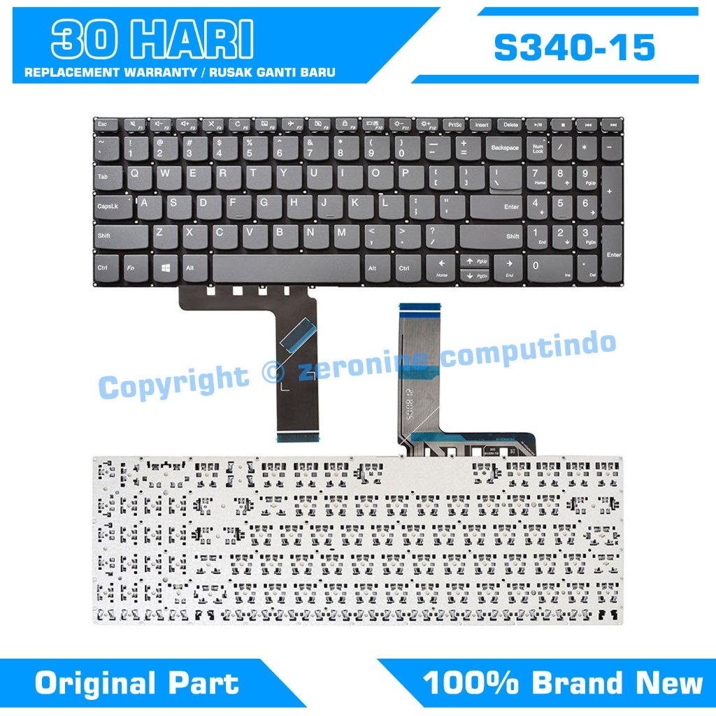 Keyboard Lenovo Ideapad S340 S340-15 S340-15IWL S340-15IIL S340-15IML
