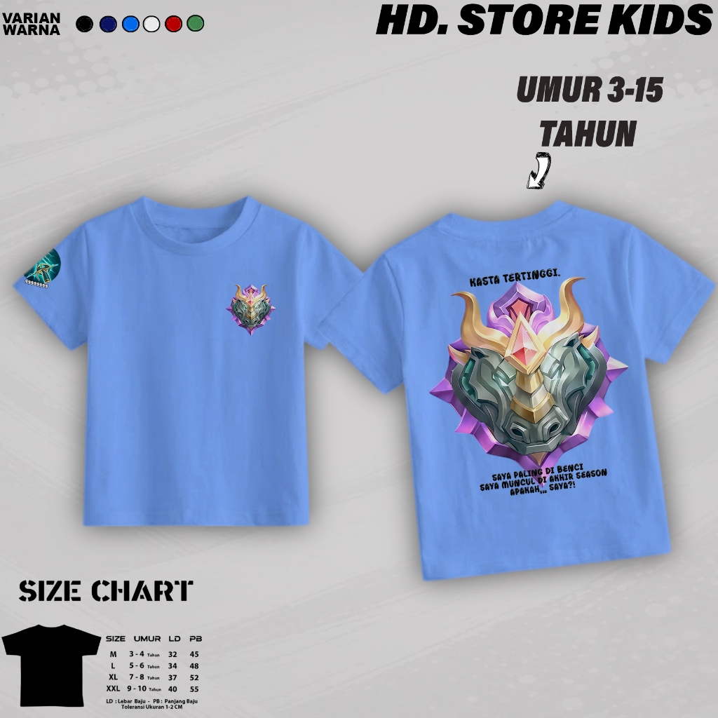Baju  Anak Laki Laki Atasan Distro Motif (EPICAL GLORY) "Anak Cowok Keren usia 3 - 15 Tahun