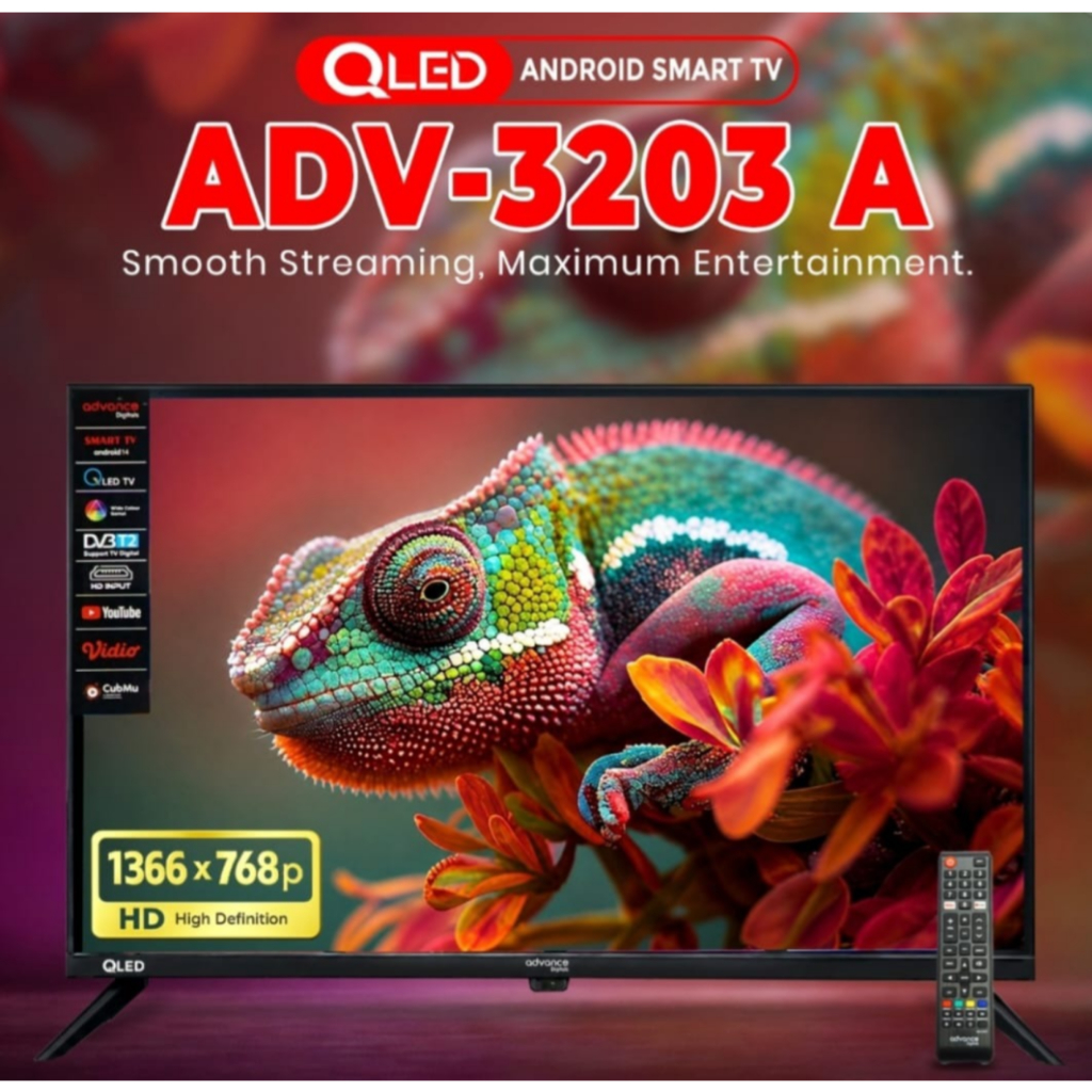 SMART ANDROID QLED TV ADVANCE 32 INCH PANEL LG - ADV 3203 A