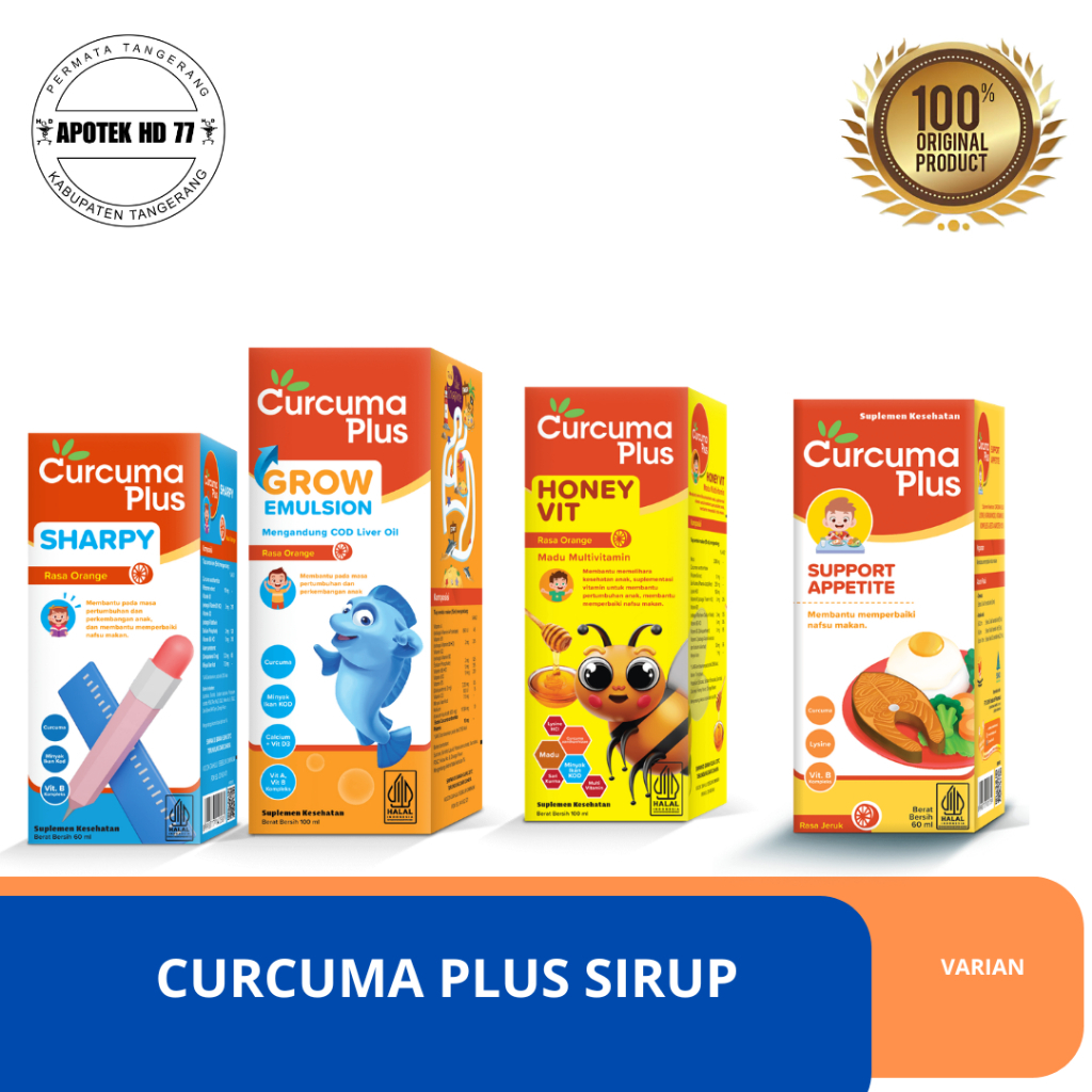 MULTIVITAMIN CURCUMA PLUS | VITAMIN NAFSU MAKAN ANAK