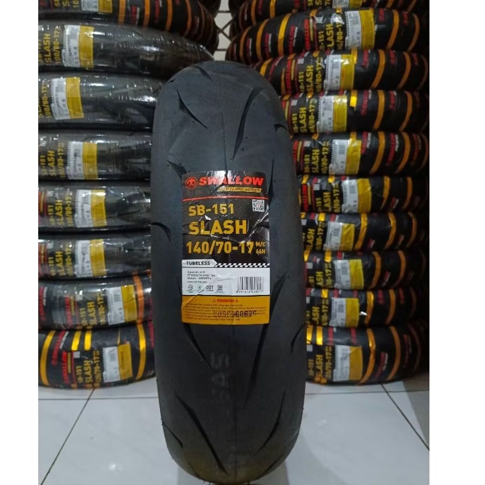 Ban Luar SWALLOW Slash 140/70-17 Tubeless Soft Compound