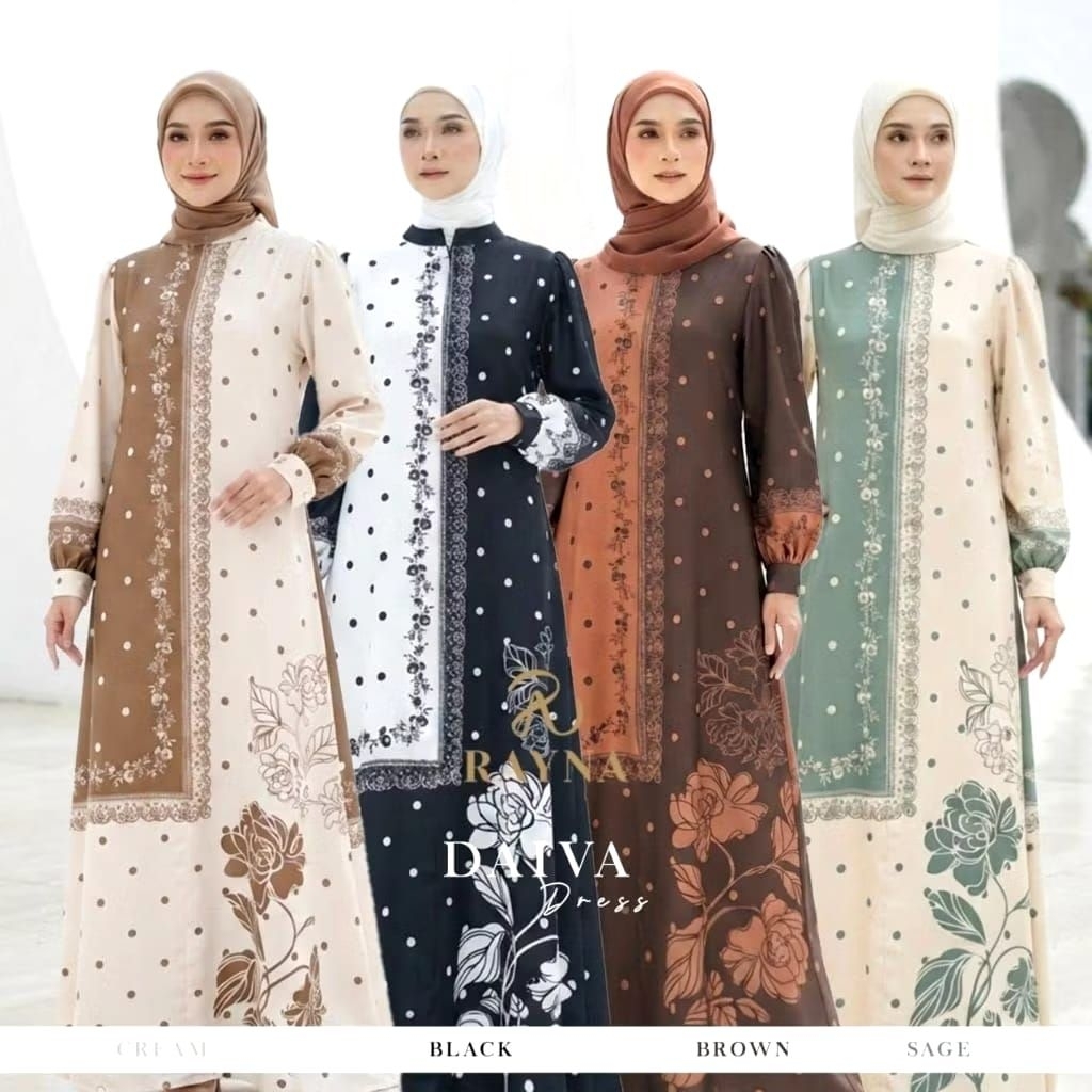 DRESS ONY SERIES DAIVA BY RAYNA / ABAYA BY RAYNA ORIGINAL