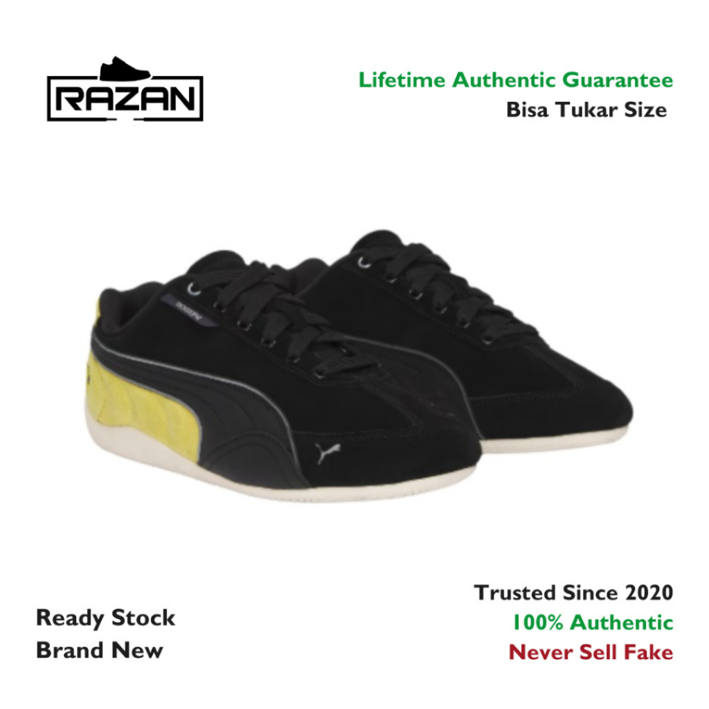 Puma Speedcat Scuderia Ferrari Black Speed Yellow 100% Authentic Original
