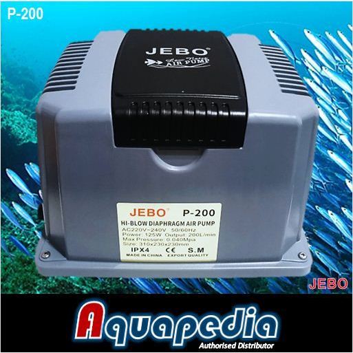 Jebo P-200 Pompa Udara Aquarium Kolam Limbah Air Blower Pump Jebo P200 Aquapedia Shop