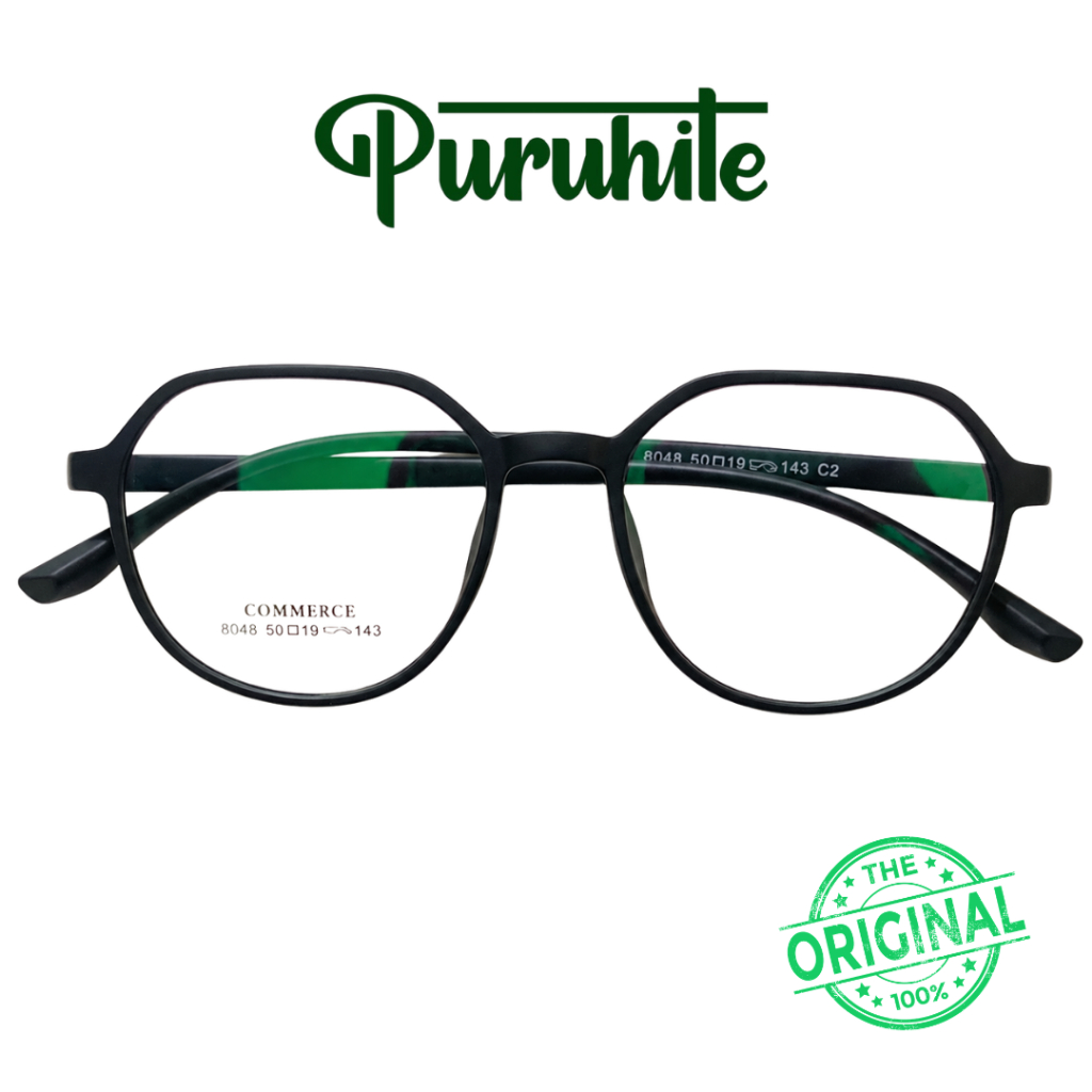 Frame Kacamata 8048 Stylish Minimalis Unisex - Frame Kacamata Korea Ringan & Nyaman