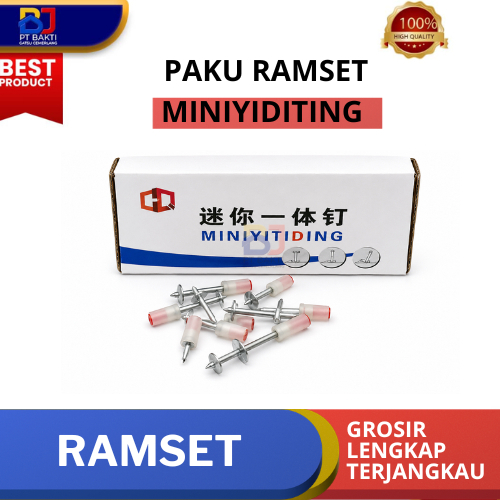 Paku Ramset / Stampset / Paku Ramset Mini 200pcs / Paku Mini Gun Ramset 100pcs / PAKU RAMSET 7.3MM B