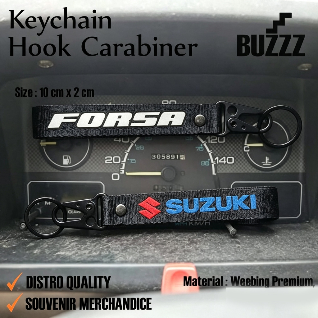 GANTUNGAN KUNCI FORSA - KEYCHAIN SUZUKI FORSA - KARABINER SUZUKI FORSA