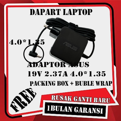 ADAPTOR CHARGER AS US F411 F411U F411UF F411UN F411UA A411UA 19V-2.37A 4.0*1.35