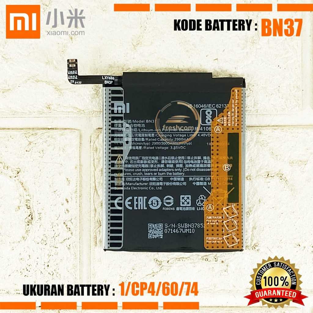 Baterai Original Xiaomi BN-37 BN37, Redmi 6 , Redmi 6A