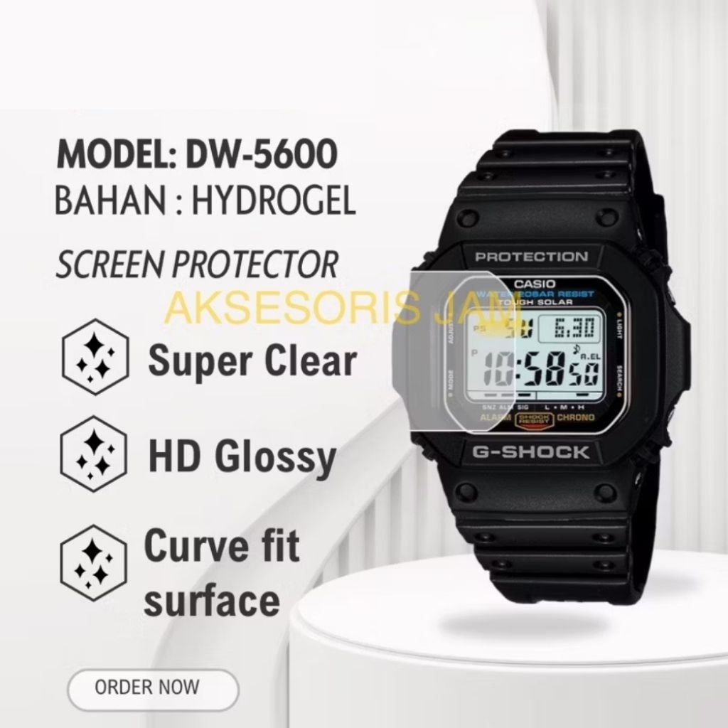 ANTIGORES HYDROGEL JAM TANGAN DW-5600 DW 5600 DW5600 SCREEN PROTECTOR / PELINDUNG KACA / PELINDUNG L