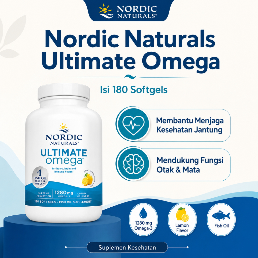 Nordic Naturals Ultimate Omega 1280 Mg Omega 90 Softgels