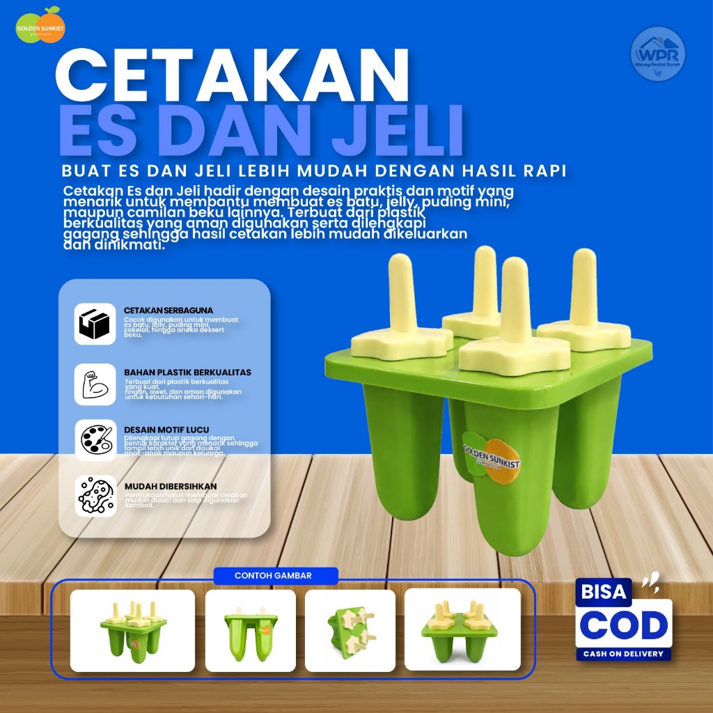 GOLDEN SUNKIST CETAKAN AGAR AGAR/ CETAKAN ES BATU/CETAKAN ICE / CETAKAN BENTUK BINTANG