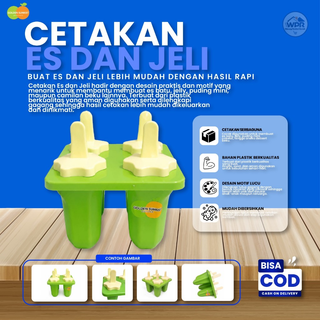 GOLDEN SUNKIST CETAKAN AGAR AGAR/ CETAKAN ES BATU/CETAKAN ICE / CETAKAN BENTUK BINTANG