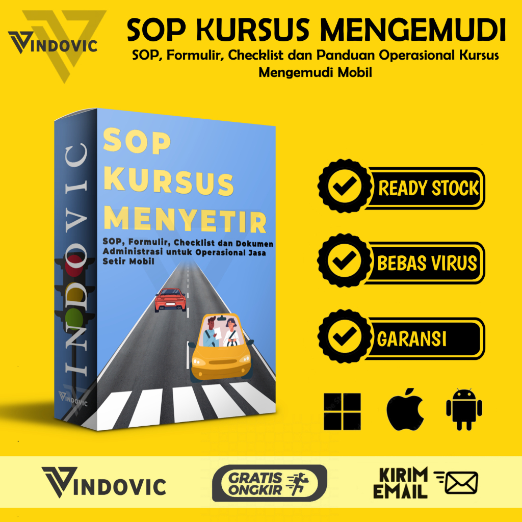 [T1453] SOP Kursus Mengemudi Mobil | Panduan Kerja & Standar Operasional Kursus Mengemudi