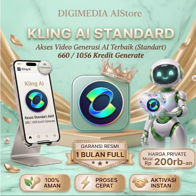 Kling AI standart PRIVATE  660 KREDIT 1 bulan | Kling Ai Premium | Kling AI pro private 3000 kredit