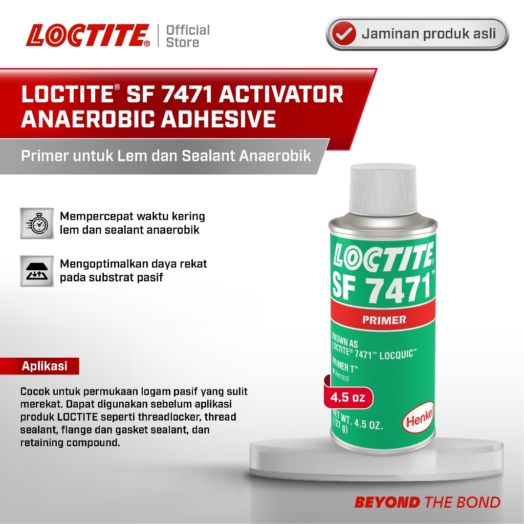 Henkel LOCTITE SF 7471 Primer Lem dan Sealant Anaerobik 4.5 oz