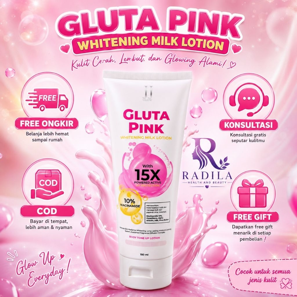 JJ GLOW GLUTA PINK LOTION JJ GLOW  JJ GLOW VIRAL