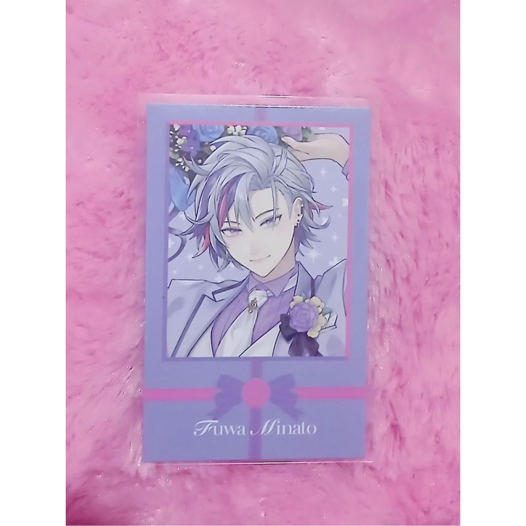 Nijisanji jp White Day Fuwa Minato Cheki Card Polaroid