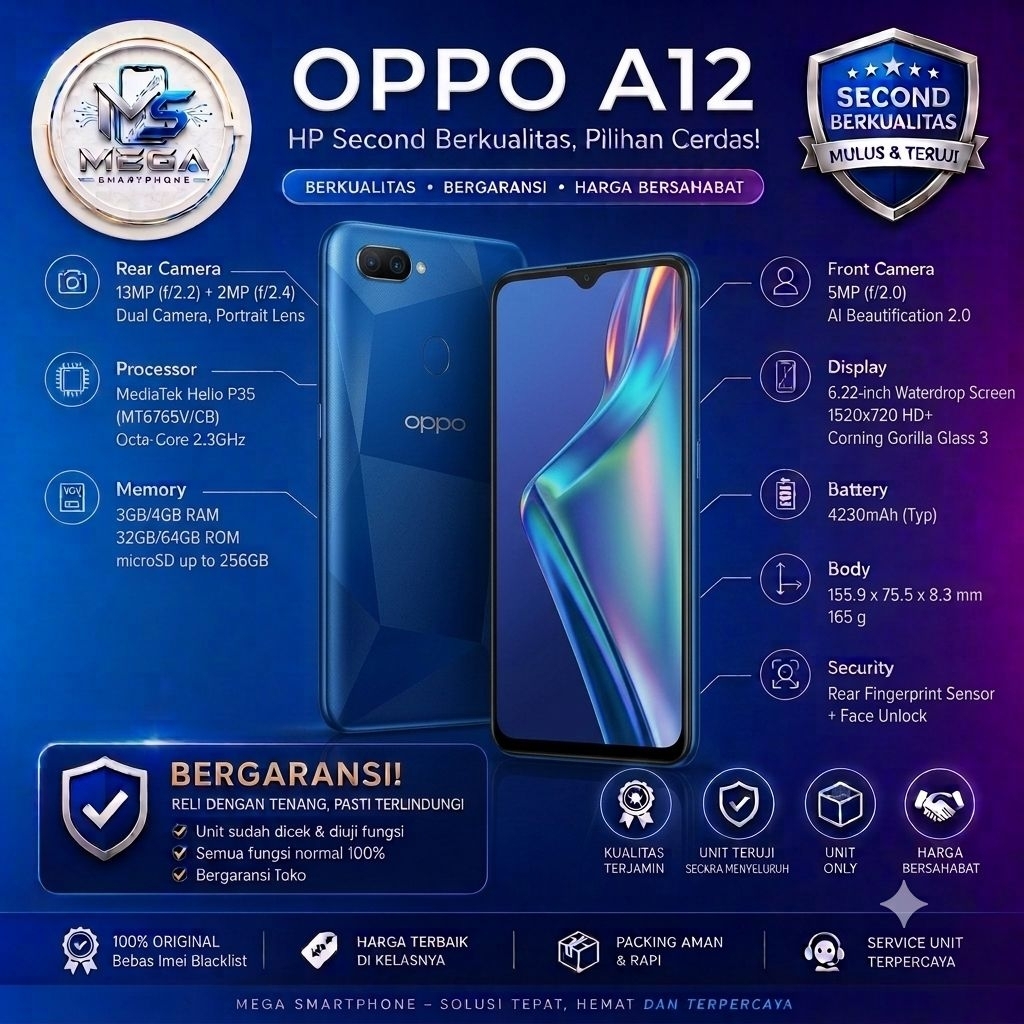 OPPO A12 - A11K  | HP Second Unit Only