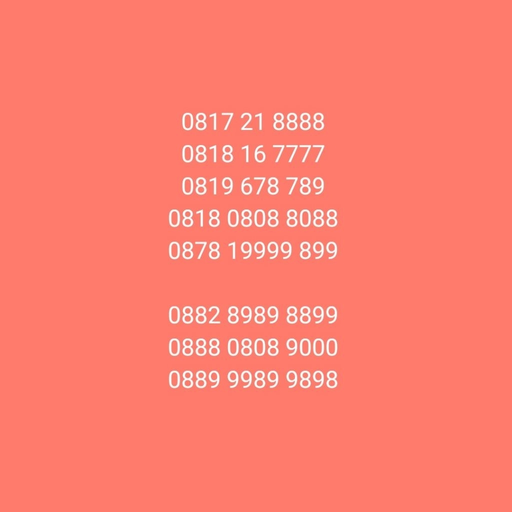 Nomor Cantik XL - XL 10 Digit - Nomor Cantik Smartfren - Kartu Perdana Cantik