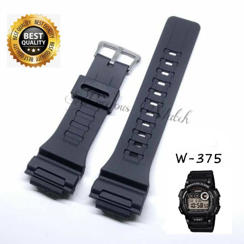 STRAP TALI JAM  W-735H W735H W 735 H W 735H RUBBER STRAP W-735H