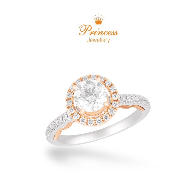 Cincin Berlian GIA Sertifikat PLR1299045 Princess Jewellery