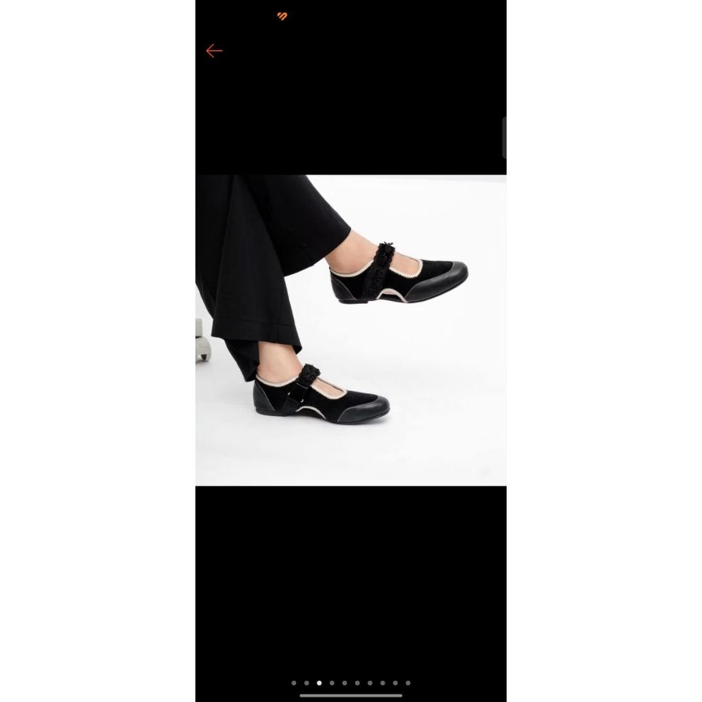 PRELOVED Dianable Ilona flatshoes black