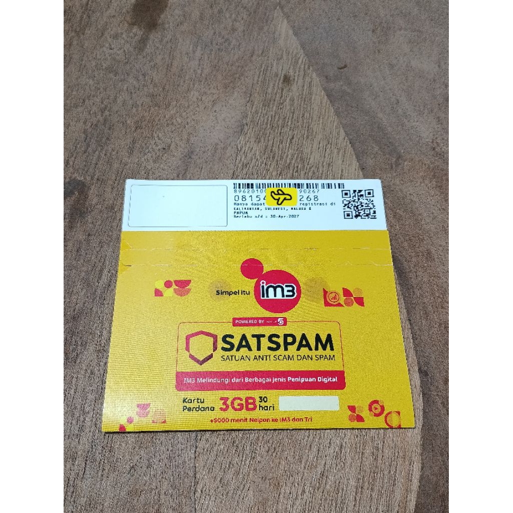 perdana indosat segel kouta 3gb masa aktif sampai 2027