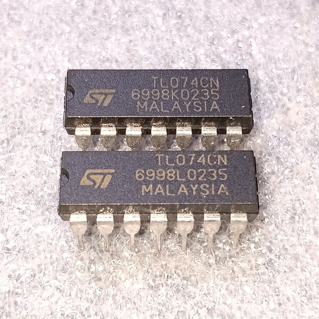 IC TL074CN | TL084CN Quad Op-Amp FET Input Original STMicroelectronics Malaysia NOS