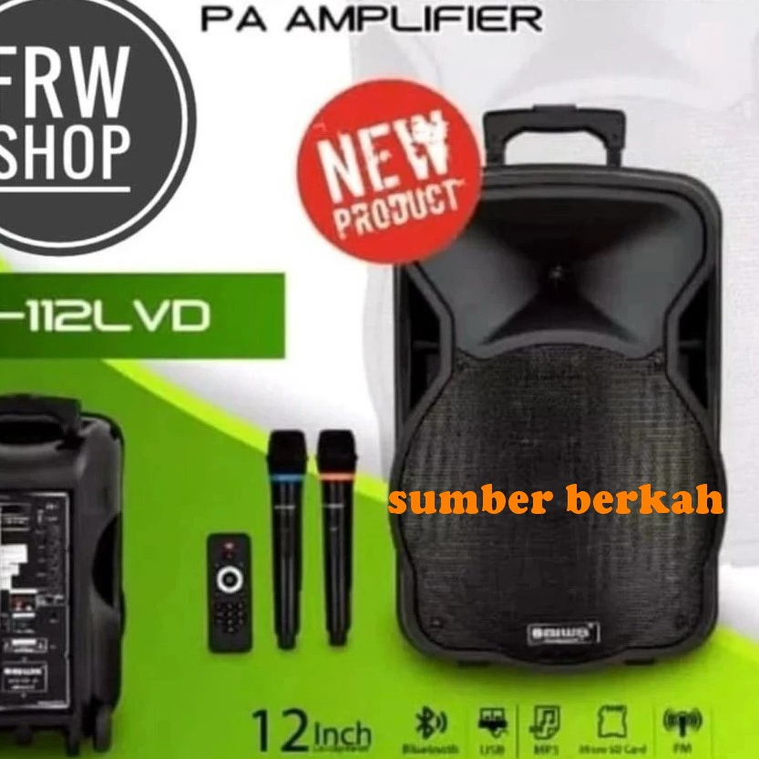 SPEAKER PORTABLE WIRELESS AIWA WAS112LVD SPEAKER 12IN AIWA WAS112 LVD