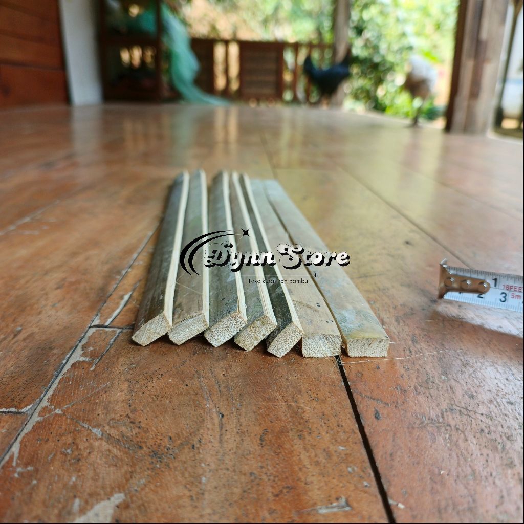 bilah bambu ukuran ±0,5x1,5 cm isi 10
