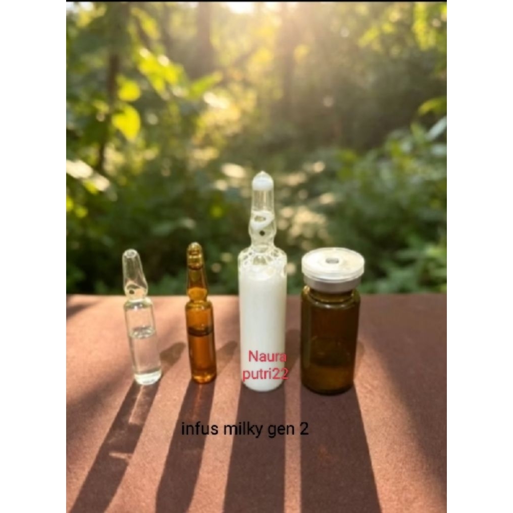 infus milky whitening infus susu original 1 set putih permanen infus milky susu original